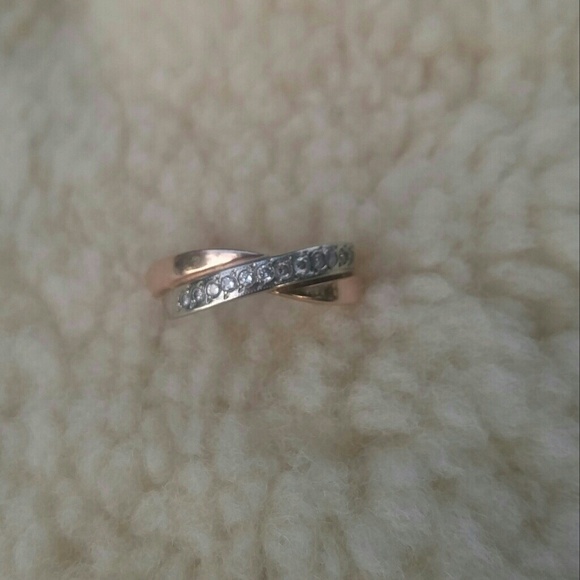 14k (585) rose gold diamond ring - Picture 7 of 8